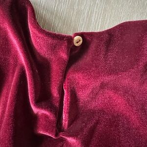 Zara Cranberry Stretch-Velour Dress Size 12-18 Months